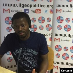 Adão Agostinho, estudante de mestrado no curso de Relações Internacionais na Universidade La Sapienza, Itália