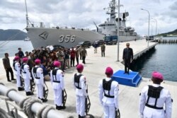 Presiden Joko Widodo saat mengunjungi perairan Natuna dan memeriksa kesiapan pasukan Bakamla di lapangan, hari Rabu, 8 Januari 2020. (Courtesy: Setpres RI).