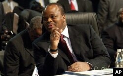 FILE - King Mswati III of the Kingdom of Swaziland
