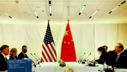 美國國家安全顧問沙利文與中共主管外交的中央政治局委員楊潔篪2021年10月在瑞士蘇黎世舉行會晤。