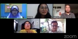 Diskusi daring "Menjadikan Inklusi dan Partisipasi Warga Sebagai Obat Mujarab Covid-19, Rabu 6 Mei 2020. (Screenshot Anugrah Andriansyah).