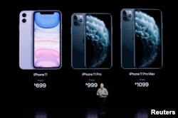 iPhone 11 Pro at an Apple event