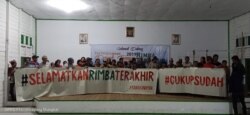 Masyarakat Adat Laman Kinipan mengkampanyekan penyelamatan rimba terakhir dalam Festival Dayak Tomun Kinipan 2019. Foto: Aliansi Masyarakat Adat Nusantara (AMAN)