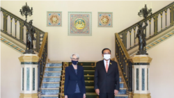 美國副國務卿謝爾曼(Wendy Sherman)2021年6月2日會見泰國總理（照片來源：謝爾曼官方推特網頁）