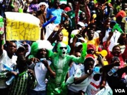 Pendukung timnas Nigeria termasuk yang paling fanatik di Afrika.