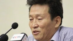 한국에 정착했던 탈북민 고현철 씨가 북한에 다시 체포된 후 지난 2016년 7월 평양에서 기자회견을 했다.