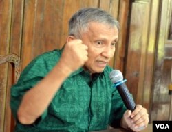 Ketua Dewan Kehormatan PAN, Amien Rais (Foto: VOA/Munarsih)