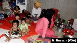 Some Rohingya women and children in an unidentified refugee colony in eastern India in April 2018. Apparently out of fear of being arrested as illegal immigrants in India, many of these refugees fled eastern India recently and dispersed in other parts of the country. Some even crossed the border and took refuge in Bangladesh.