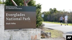 Papan Taman Nasional Everglades, Florida, 2 Januari 2019.