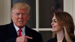 Predsjednik SAD Donald Tramp sa bivšom direktorkom za komunikacije i sadašnjom savjetnicom Houp Hiks