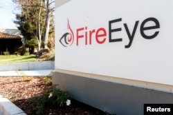 美国加州的网络安全公司“火眼(FireEye)”的标徽（2015年1月1日）