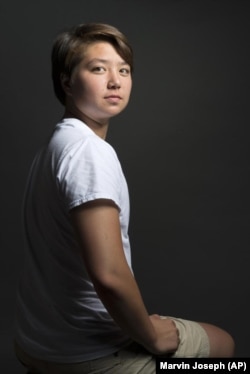 MARVIN JOSEPH/AP Schuyler Bailar was recruited as a woman to swim for Harvard, but he will now swim for the men's team after transitioning.