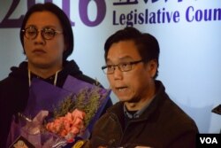 新思維候選人黃成智。（美國之音湯惠芸攝）