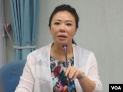 台灣在野黨國民黨立委李彥秀。（美國之音張永泰拍攝）