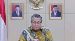 Gubernur Bank Indonesia (BI), Perry Warjiyo, Jumat 20 Agustus 2021, (Foto: VOA/Anugerah Andriansyah)