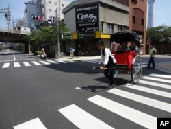 東京淺草區旅游點人力車夫