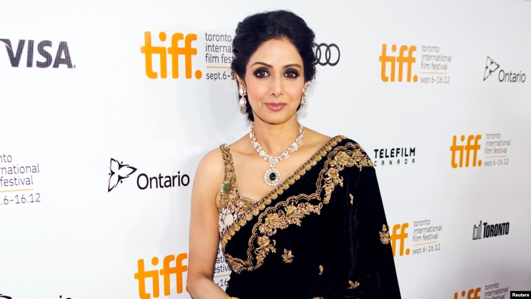 Sridevi arrives for the gala presentation of English Vinglish during the Toronto International Film, September 14, 2012, in Toronto, Canada. (REUTERS/Mark Blinch)