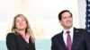 အမေရိကန်နိုင်ငံခြားရေးဝန်ကြီး Marco Rubio (ယာ) နဲ့ ကနေဒါနိုင်ငံခြားရေးဝနန်ကြီး Melanie Joly တို့ ဝါရှင်တန်ဒီစီ နိုင်ငံခြားရေးဝန်ကြီးဌာနမှာ တွေ့ဆုံခဲ့တဲ့ ယခင်မှတ်တမ်းဓာတ်ပုံ၊ (ဇန်နဝါရီ ၂၉၊ ၂၀၂၅) 