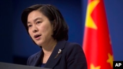 중국 외교부 화춘잉 대변인이 지난 6일 기자설명회에서 성명을 발표하고 북한이 수소폭탄 실험을 했다고 밝힌 데 대해 ‘강력한 반대’ 입장을 표명했다. (자료사진)