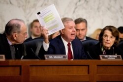 Senate Judiciary Committee Chairman Lindsey Graham, R-S.C., gives an opening statement at Justice Department Inspector General Michael Horowitz's appearance before the committee, Dec. 11, 2019, on Capitol Hill in Washington.