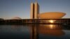 FILE - This Aug 14, 2007 file photo, shows a view of the Brazil's National Congress, designed by Brazilian architect Oscar Niemeyer and inaugurated in 1960, in Brasilia.