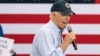 Presiden Amerika Joe Biden berbicara di Philadelphia, Senin (4/9). 
