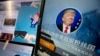 Laman penggemar Donald Trump di China yang bertuliskan "Bangsa penggemar super Donald J. Trump, Dukungan penuh tanpa syarat untuk Donald J. Trump menjadi presiden AS." (AP/Ng Han Guan)
