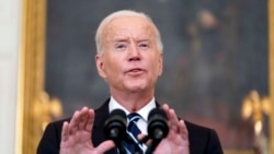President Joe Biden speaks in the State Dining Room at the White House, Sept. 9, 2021.