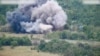 Dim iznad mesta gde je Severna Koreja digla prugu u vazduh blizu granice sa Južnom Korejom (South Korean Defence Ministry/Handout via REUTERS)