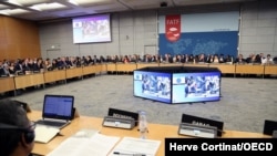 프랑스 파리의 경제협력개발기구(OECD) 본부에서 국제자금세탁방지기구(FATF) 총회가 열렸다. (자료사진)