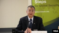 台湾国防部副部长杨念祖 (美国之音海彦拍摄)