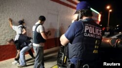 Imagem de arquivo da actividade da polícia de imigração no Texas