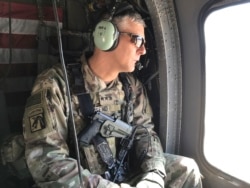 FILE - In this Feb. 8, 2017 file photo, U.S. Army Lt. Gen. Stephen Townsend takes a tour of an area north of Baghdad, Iraq. (U.S. Africa Command photo)