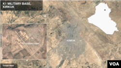 Bandara militer K1 dekat Kirkuk, Irak. 
