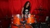 Courtney Gibson, 24, drummer for Mizera heavy metal band. (Photo: Darren Taylor / VOA) 