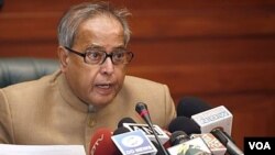 Presiden India Pranab Mukherjee mengatakan bahwa ekonomi India menghadapi waktu yang “sangat sulit” (foto: dok).