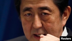 日本首相安倍晉三(資料圖片)