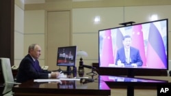 ရုရှားသမ္မတ Vladimir Putin နဲ့တရုတ်သမ္မတ Xi Jinping တို့ ဗွီဒီယိုနဲ့ ဆွေးနွေး၊ ဇန် ၂၁၊ ၂၀၂၅