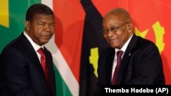 João Lourenço e Jacob Zuma em Pretória