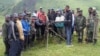 Members of the Nyatura militia at Mushake in eastern DRC, Nov. 2012. (Nick Long/VOA)