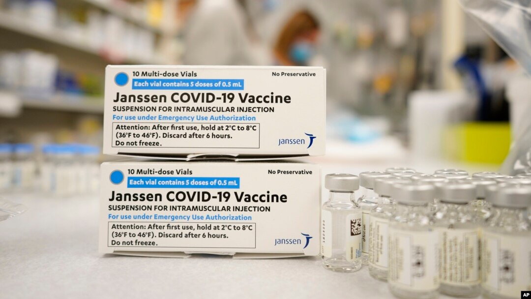 Johnson & Johnson ကုမ္ပဏီထုတ် ကိုဗစ်ကာကွယ်ဆေး။ (မတ် ၆၊ ၂၀၂၁)