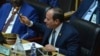 Rais wa Misri Abdel Fattah al-Sisi, Mwenyekiti mpya wa Umoja wa Afrika, Addis Ababa, Ethiopia, Feb. 10, 2019. 