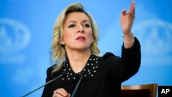 მარია ზახაროვა, რუსეთის საგარეო საქმეთა სამინისტროს სპიკერი.