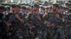 Para tentara anggota Korps Pengawal Revolusi Iran dalam parade di Teheran (foto: dok). 