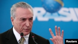 Presiden baru Brazil Michel Temer menjanjikan era baru pasca dilantik menggantikan Dilma Rousseff (foto: dok). 