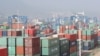 Containers are seen at a port in Lianyungang, Jiangsu Province, China, April 13, 2016. 