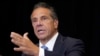Mantan Gubernur New York Andrew Cuomo berbicara dalam konferensi pers di Stadion Yankee di New York pada 26 Juli 2021. (Foto: AP/Richard Drew)