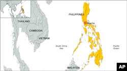 Peta wilayah Filipina.