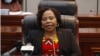 Monica Mutsvangwa, umphathintambo wohlangothi olubona ngokwethulwa kwemibiko.
