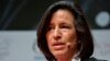 FILE - Melissa Fleming, Communications and Public Information Service Spokesperson for the United Nations High Commissioner for Refugees (UNHCR) attends a debate "Living peace, stopping gender and sexual violence on Dec 13, 2014.
